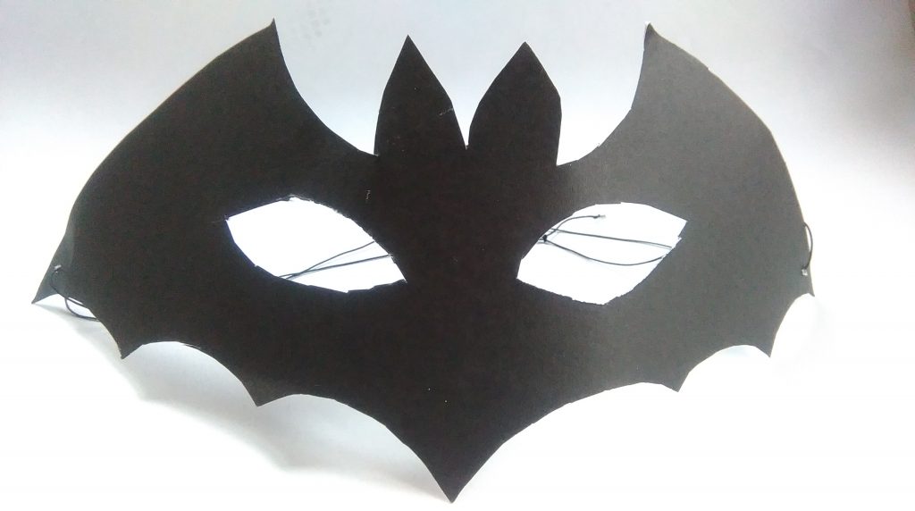 How To Make Bat Mask With Paper
